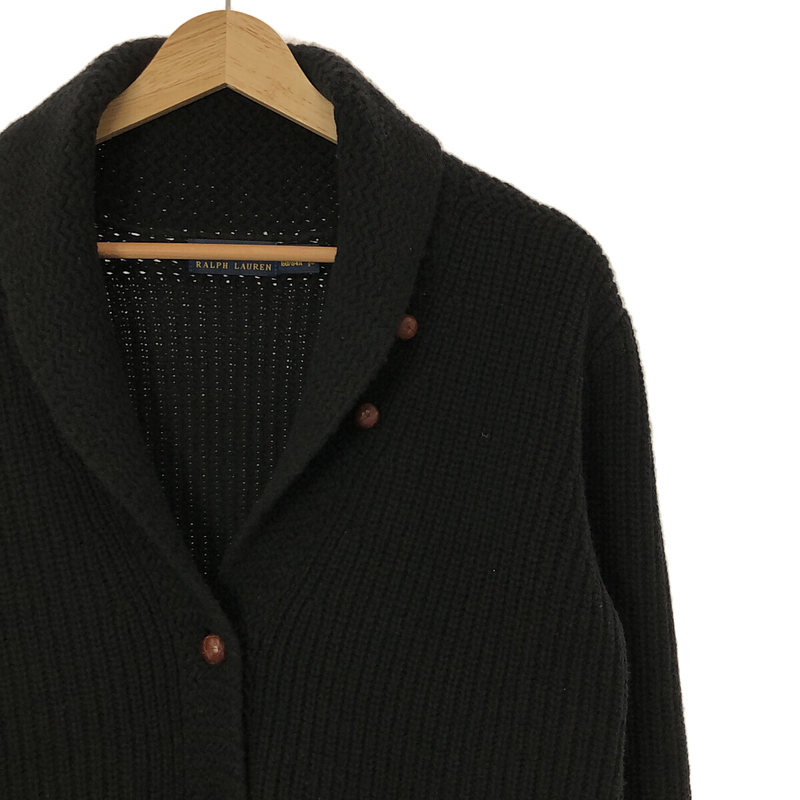 POLO RALPH LAUREN / ポロラルフローレン メリノウール カシミヤ 畦編み ショールカラー カーディガン