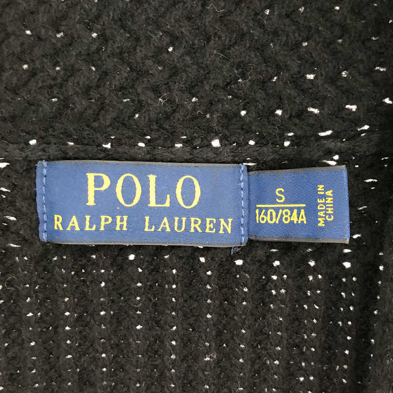 POLO RALPH LAUREN / ポロラルフローレン メリノウール カシミヤ 畦編み ショールカラー カーディガン