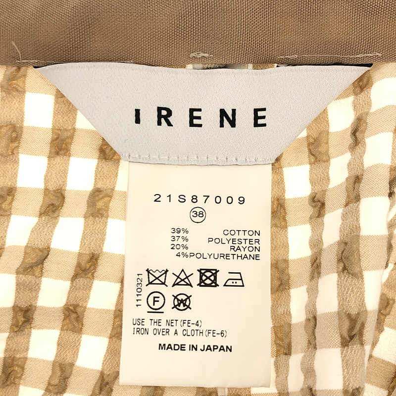 IRENE / アイレネ 変形ギンガムチェック スカート