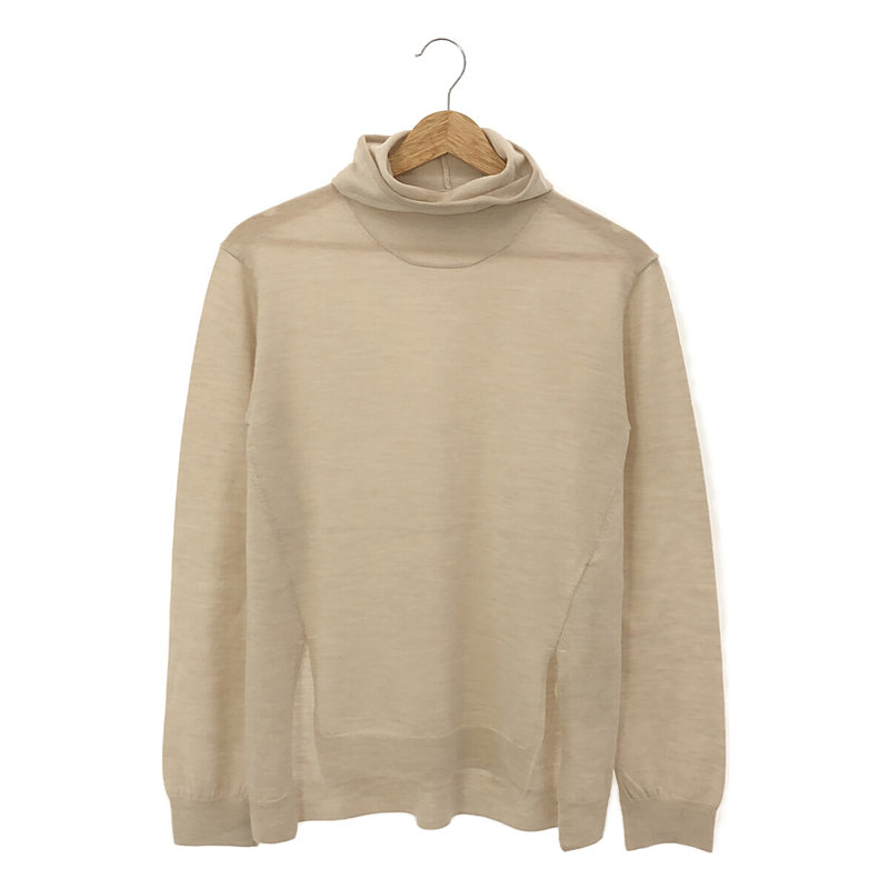 Extra Fine Merino Wool Hooded Knit ウール フーデッドニット