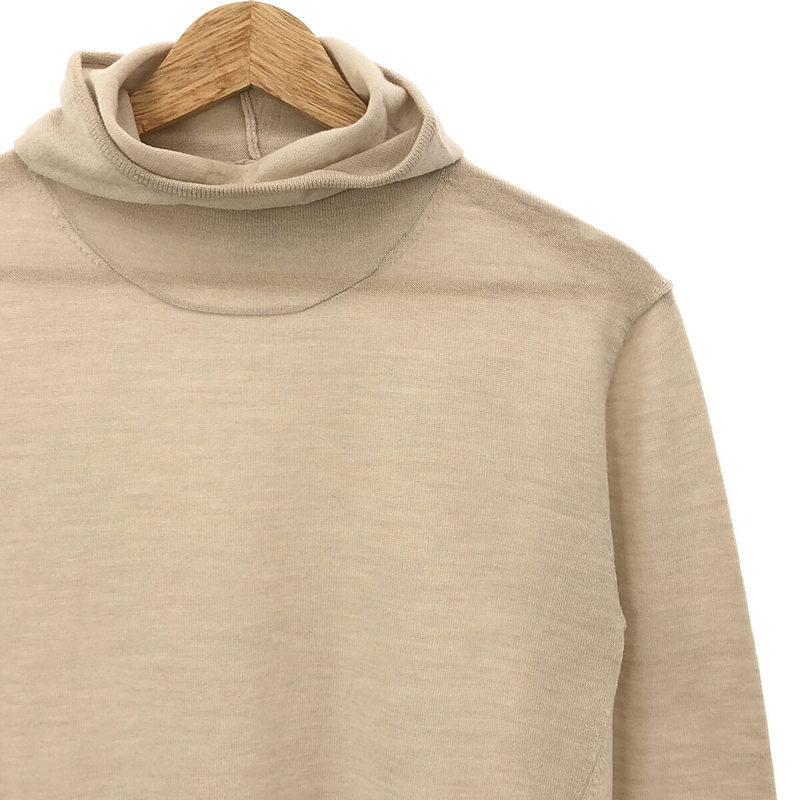 Little $uzie / リトルスージー Extra Fine Merino Wool Hooded Knit ウール フーデッドニット