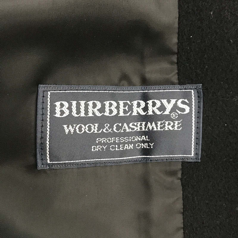 Burberrys / バーバリー wool＆cashmere / ウール カシミヤ 金ボタン ダブルブレストコート / 総裏地