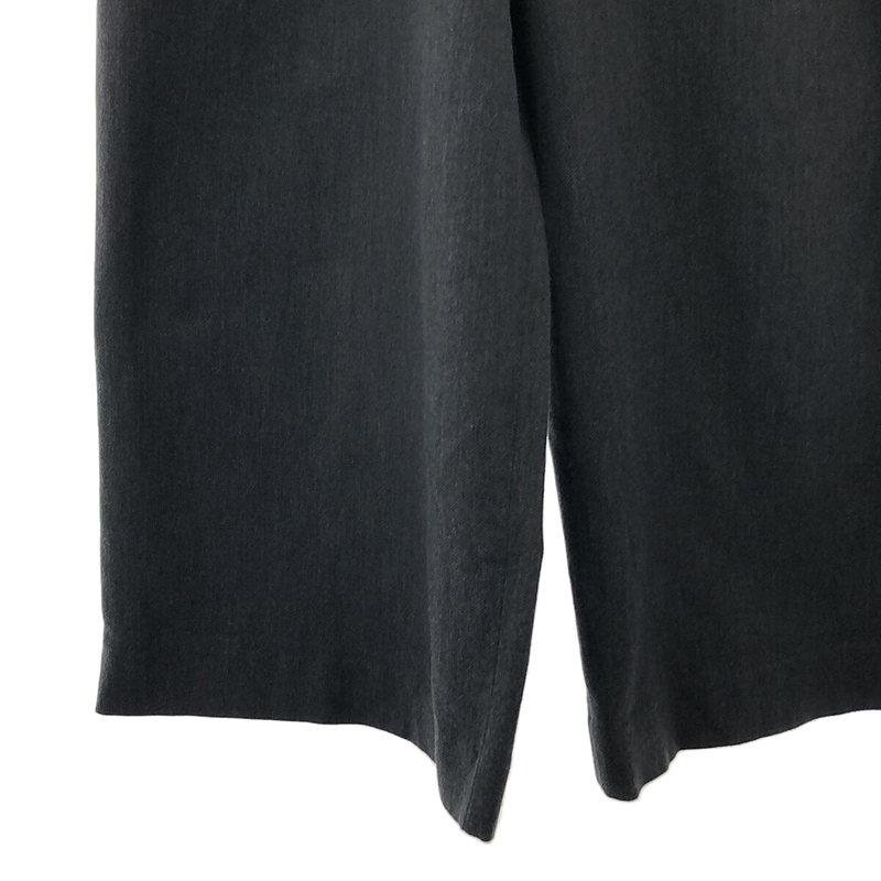 ENFOLD / エンフォルド ソフトツイル リラックスゴムワイドパンツ