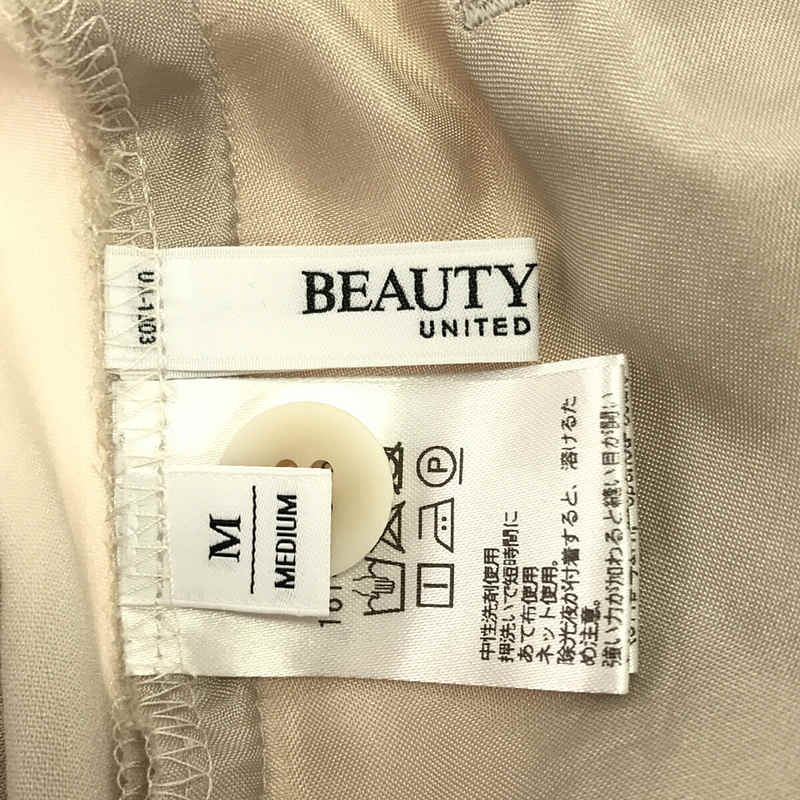 BEAUTY&YOUTH / ビューティーアンドユース タック ワイドストレート パンツ