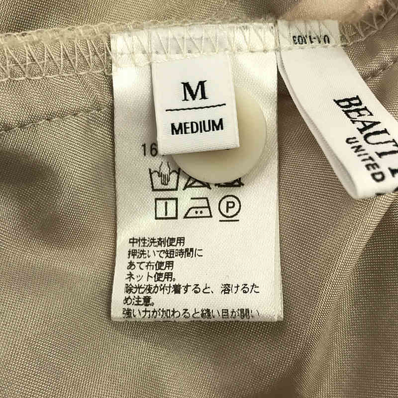 BEAUTY&YOUTH / ビューティーアンドユース タック ワイドストレート パンツ