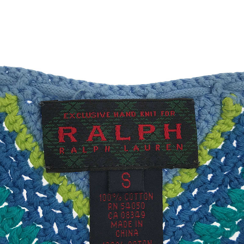 RALPH LAUREN / ラルフローレン コットン ニット ワンピース