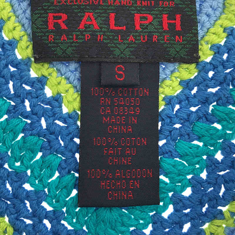 RALPH LAUREN / ラルフローレン コットン ニット ワンピース