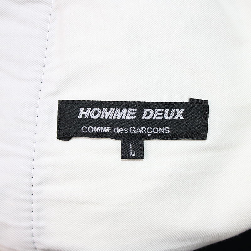 COMME des GARCONS HOMME DEUX / コムデギャルソン オムドゥ 綿ポリ スウェットイージーパンツ