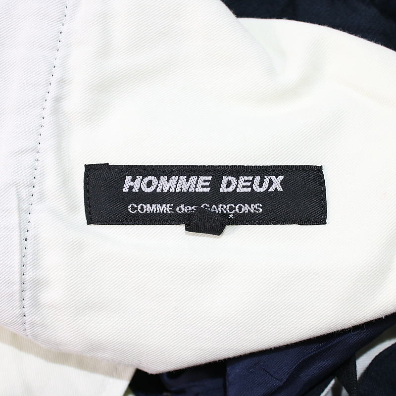 COMME des GARCONS HOMME DEUX / コムデギャルソン オムドゥ コットンストレッチテーパードイージーパンツ