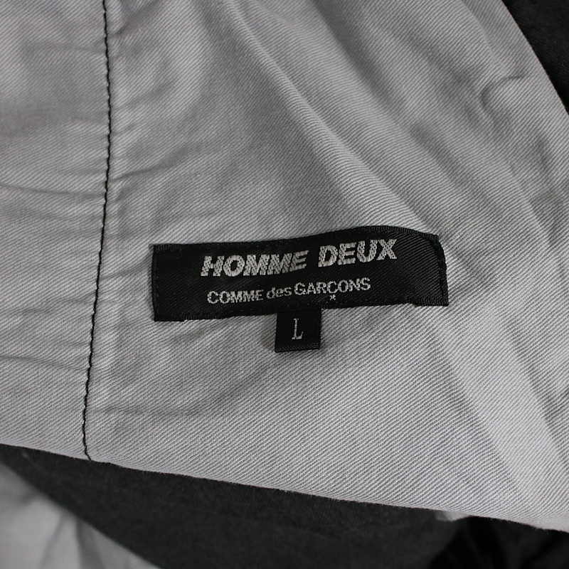 COMME des GARCONS HOMME DEUX / コムデギャルソン オムドゥ 製品染め縮絨 テーパードイージーパンツ