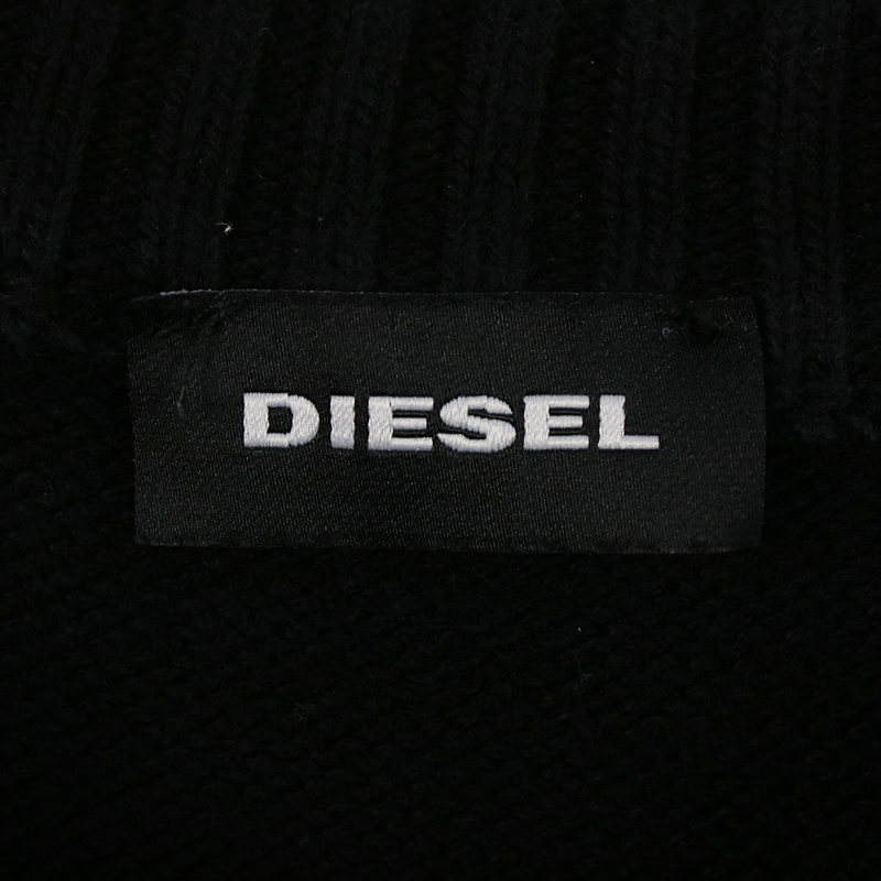 DIESEL / ディーゼル BRAND LOGO CREW NECK KNIT クルーネックロゴニット red