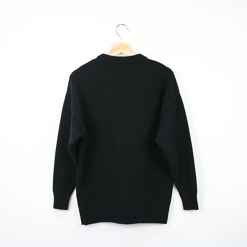 DIESEL / ディーゼル BRAND LOGO CREW NECK KNIT クルーネックロゴニット white