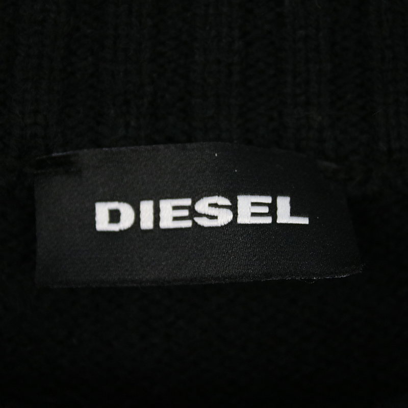 DIESEL / ディーゼル BRAND LOGO CREW NECK KNIT クルーネックロゴニット white