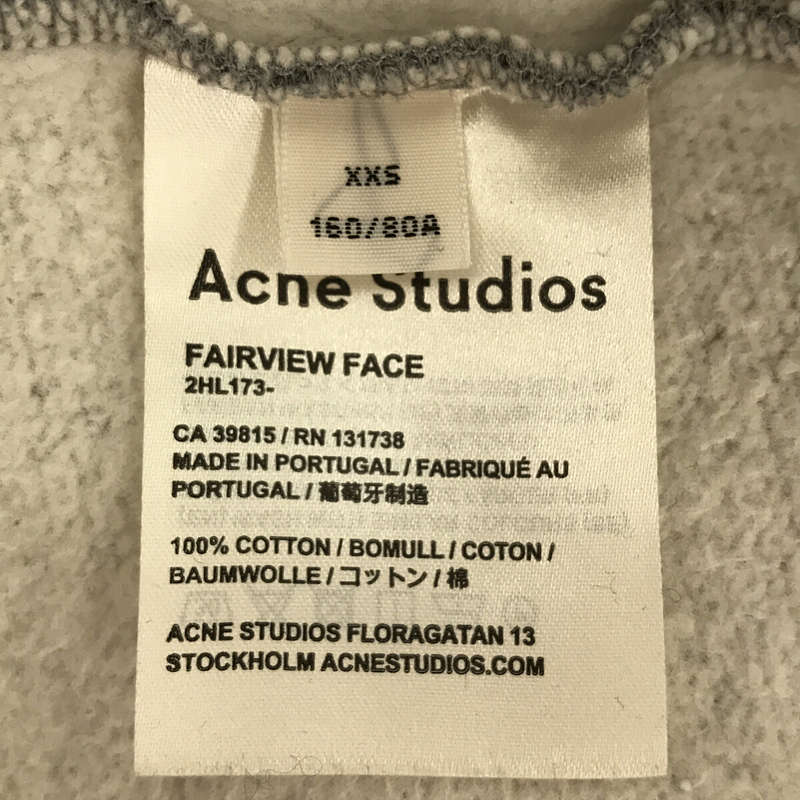 Acne Studios / アクネ ストゥディオズ Fairview Face Sweatshirt コットン 裏起毛 ワッペン スウェット トレーナー