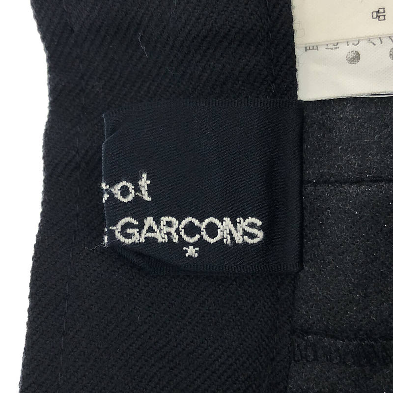 tricot COMME des GARCONS / トリココムデギャルソン 90s ウール ギャバジン タック フレア スカート