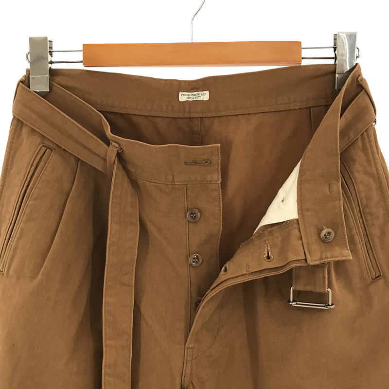 濃いピンク系統 PHIGVEL BELTED 2TUCK TROUSERS フィグベル 茶 | www