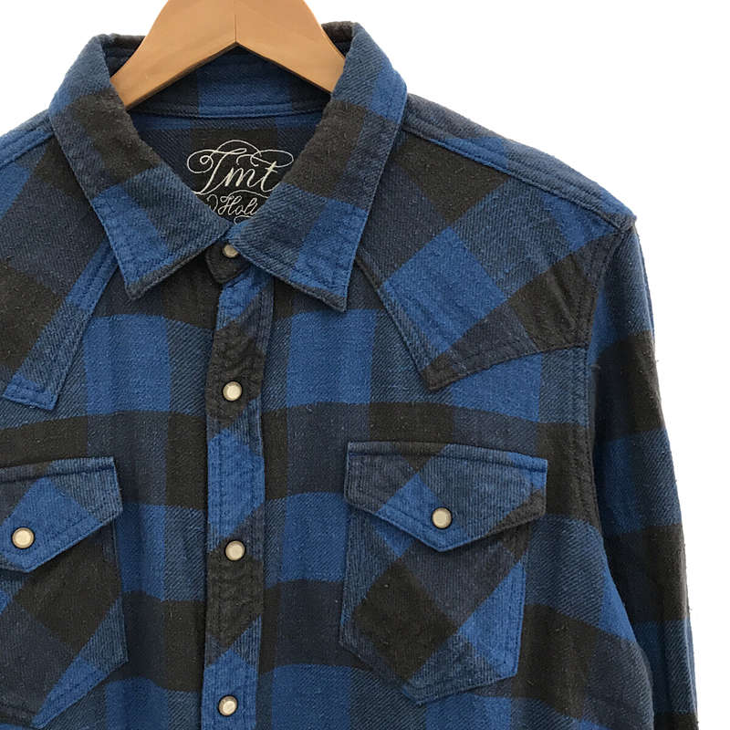 TMT / ティーエムティー L/SL STANDARD BUFFALO CHECK SHIRT コットン ネル バッファローチェック ウエスタン シャツ