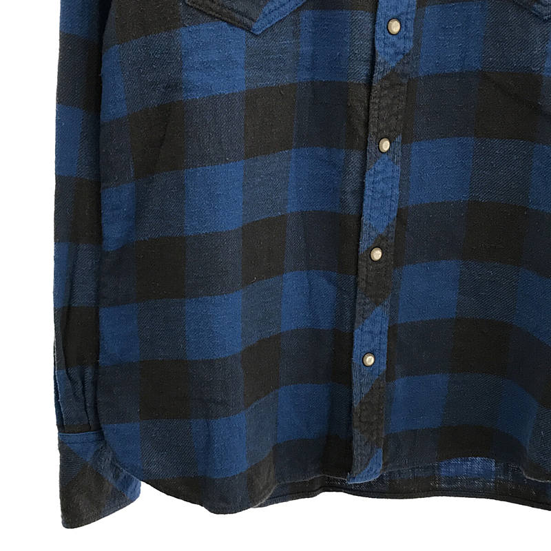 TMT / ティーエムティー L/SL STANDARD BUFFALO CHECK SHIRT コットン ネル バッファローチェック ウエスタン シャツ