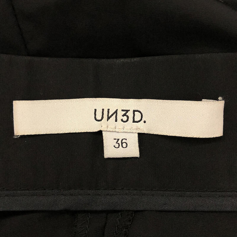 UN3D / アンスリード ポリエステル コットン バック フレア パンツ