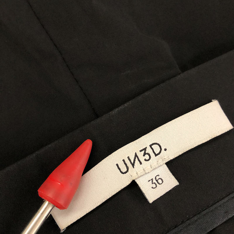 UN3D / アンスリード ポリエステル コットン バック フレア パンツ