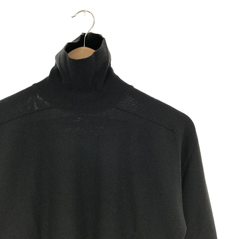 JOHN SMEDLEY / ジョンスメドレー メリノウール タートルネック ニット black