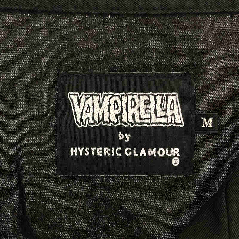 HYSTERIC GLAMOUR / ヒステリックグラマー 02222AH04 VAMPIRELLA 刺繍 オープンカラー レーヨン ボウリング シャツ ヴァンピレラ