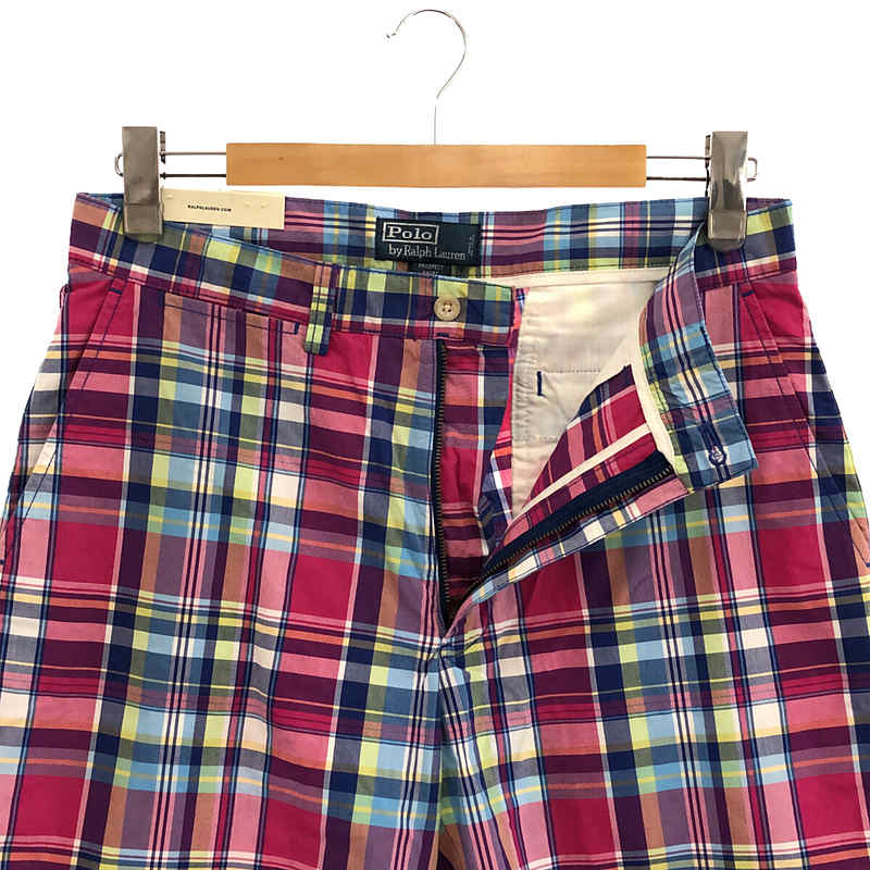 POLO RALPH LAUREN / ポロラルフローレン コットン マルチカラー チェック ショート パンツ