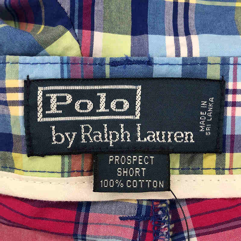 POLO RALPH LAUREN / ポロラルフローレン コットン マルチカラー チェック ショート パンツ