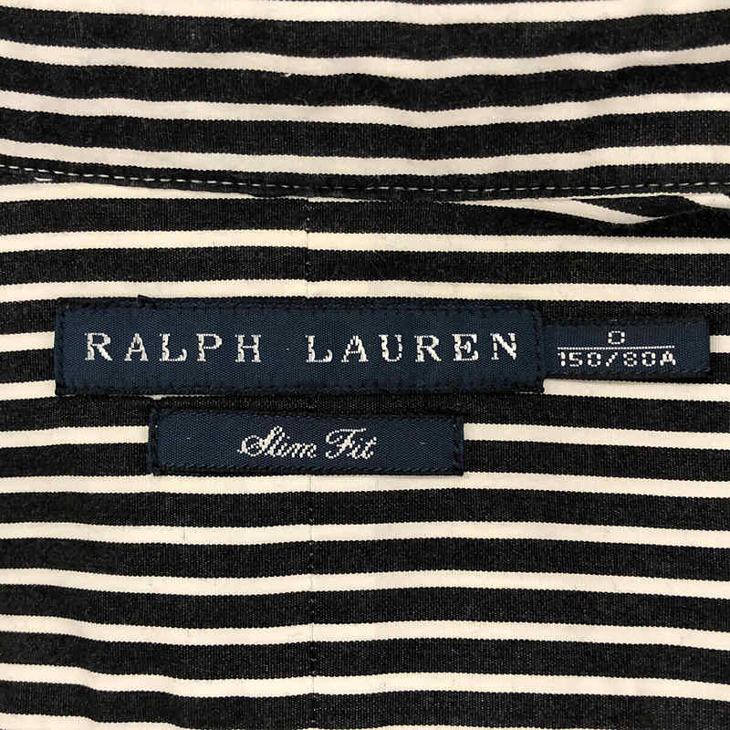 RALPH LAUREN / ラルフローレン ワンポイント刺繡 ポニー ロゴ  ストライプ コットン  シャツ