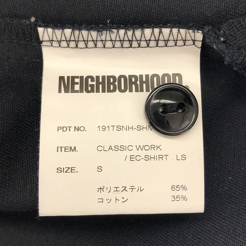 NEIGHBOR HOOD / ネイバーフッド CLASSIC WORK/EC-SHIRT.LS  191TSNH-SHM01 クラシック ワーク シャツ