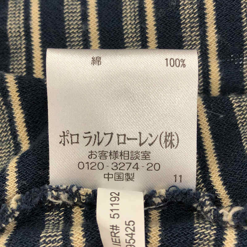 RALPH LAUREN / ラルフローレン コットン ヘンリーネック クルーネック ワンピース