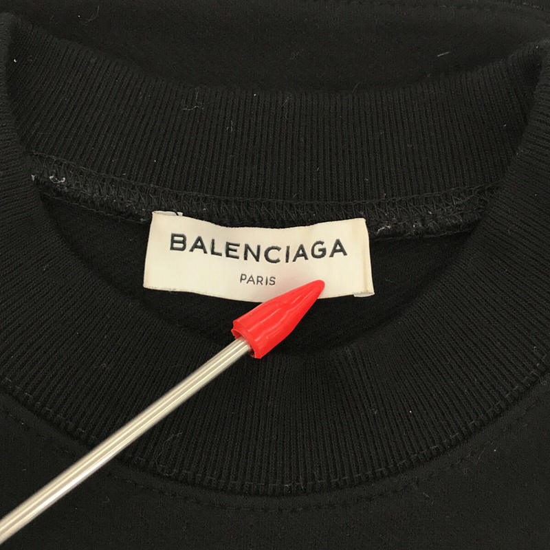 BALENCIAGA / バレンシアガ コットングレンド クルーネック トレーナー スウェット