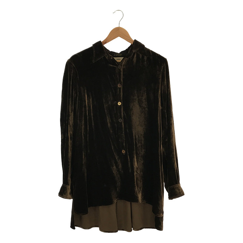 Velvet Shirt ベルベット プルオーバーシャツ