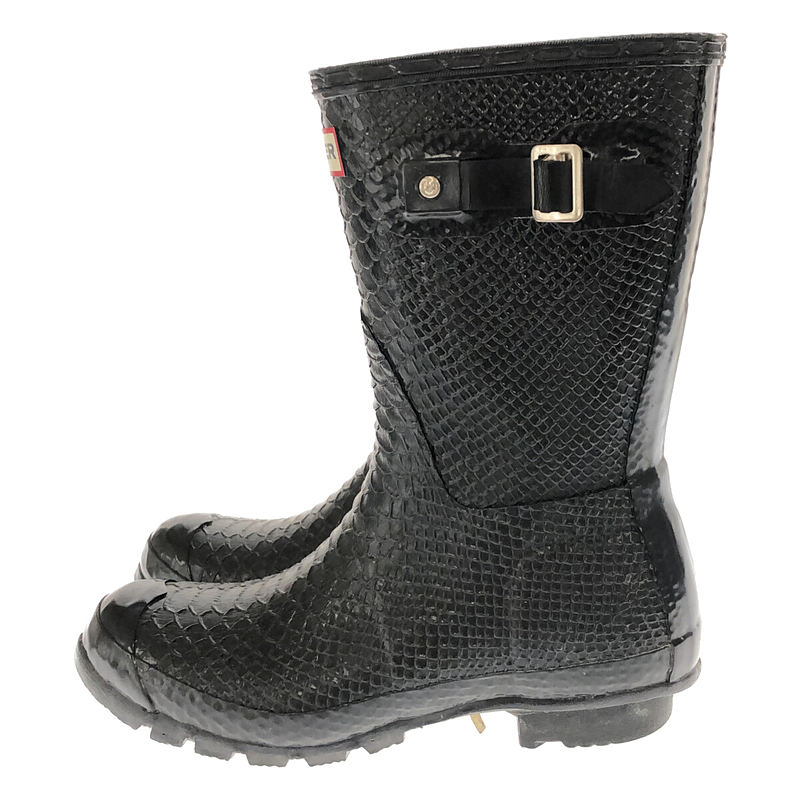 その他 CARNABY BOA SNAKE SHOT パイソン柄 レイン ブーツ 保存袋付き