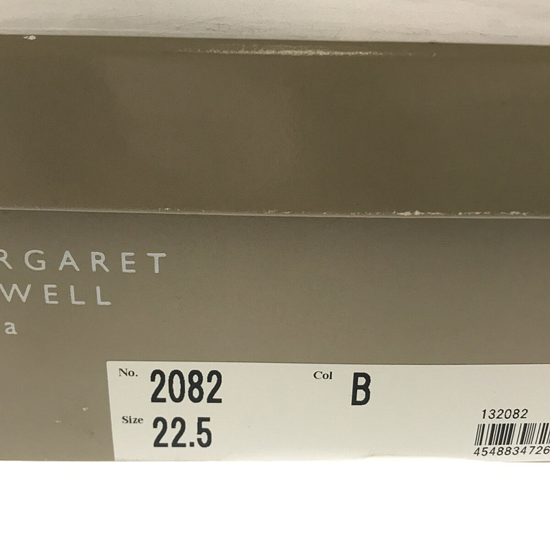 MARGARET HOWELL idea / マーガレット ハウエル アイデア サイドゴア レザー ブーティ ブーツ パンプス 保存箱付き