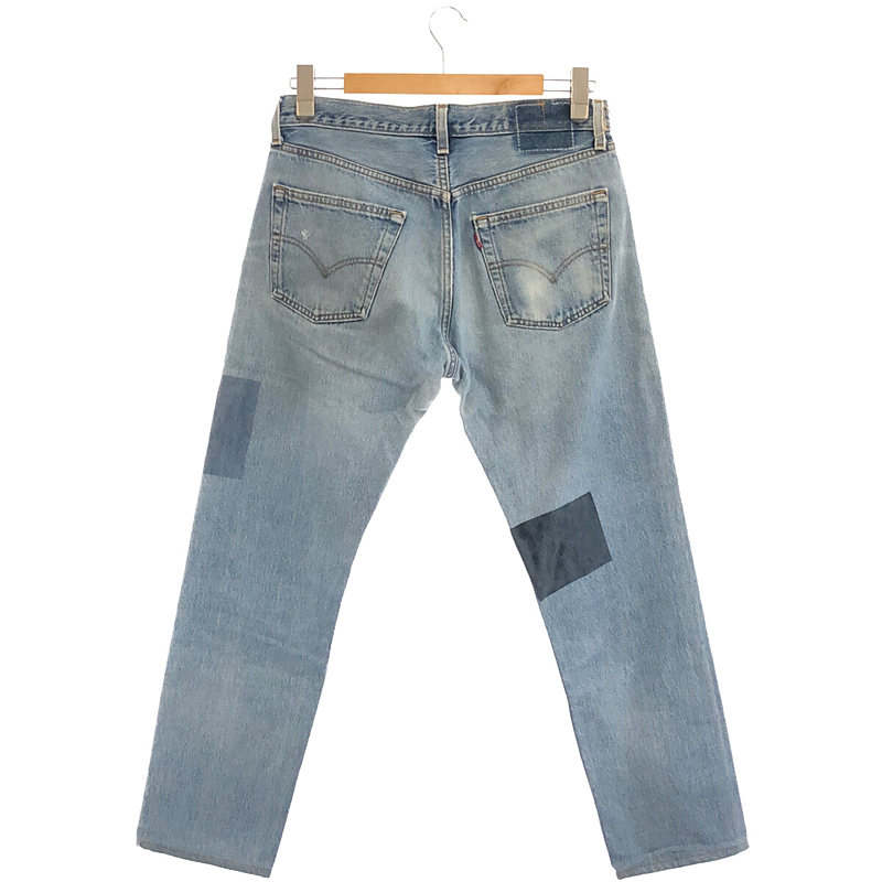 その他 Remake spray art Denim pants Levi's リーバイス リメイク パッチワーク プリント デニム パンツ