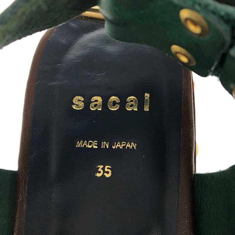 sacai / サカイ レザーベルト サボサンダル 保存箱付き