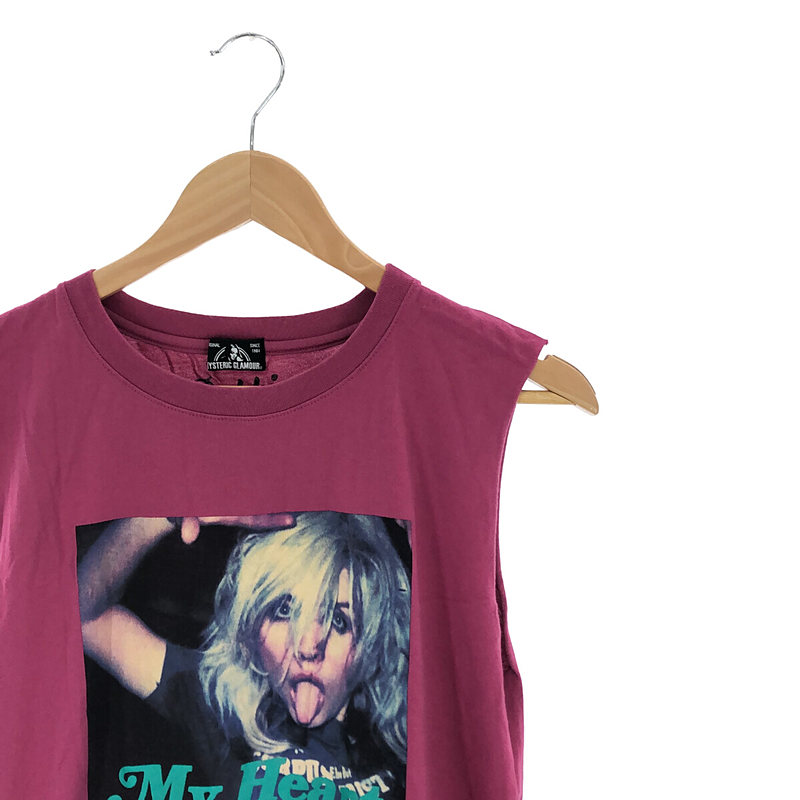 HYSTERIC GLAMOUR / ヒステリックグラマー 0161CR06 × DEBBIE HARRY ガール プリント ロング タンクトップ カットソー