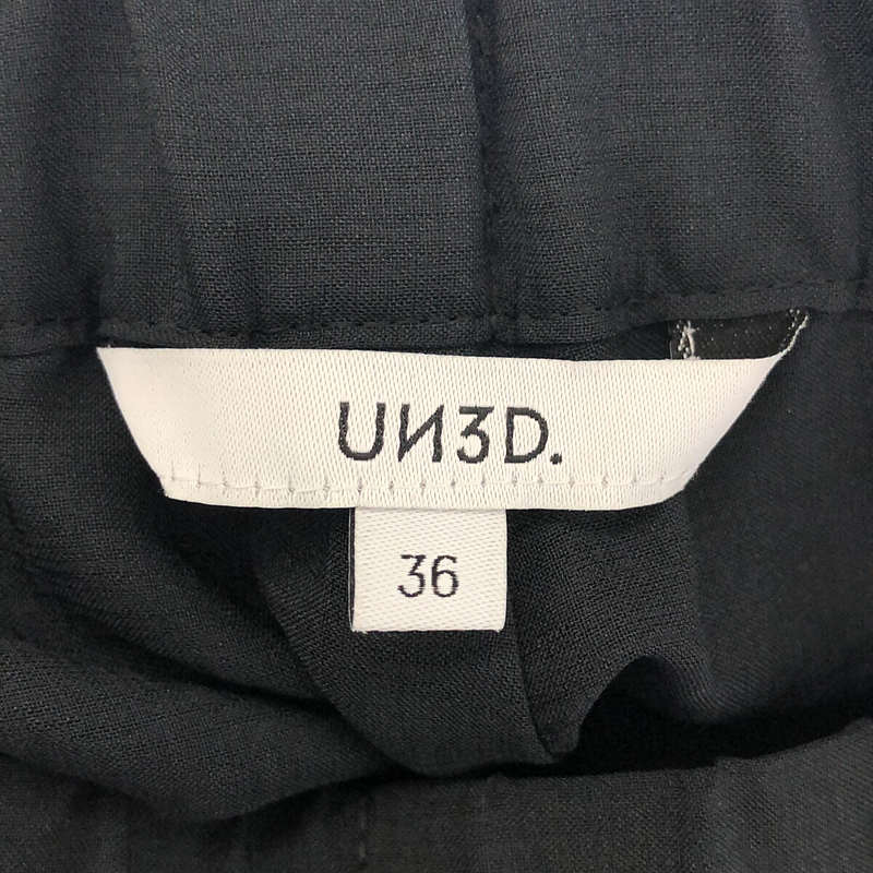 UN3D / アンスリード オリガミ プリーツ ダブル パンツ