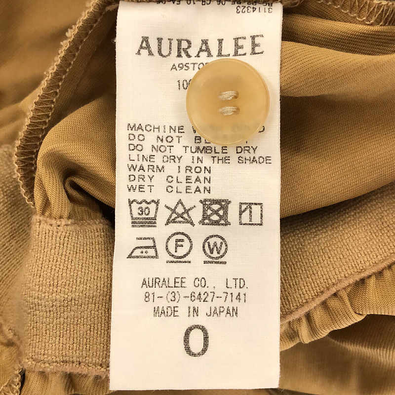 AURALEE / オーラリー WASHED CAVALRY TWILL JUMPSUIT - BEIGE キャバリーツイル ウォッシュドキャバリーツイルジャンプスーツ