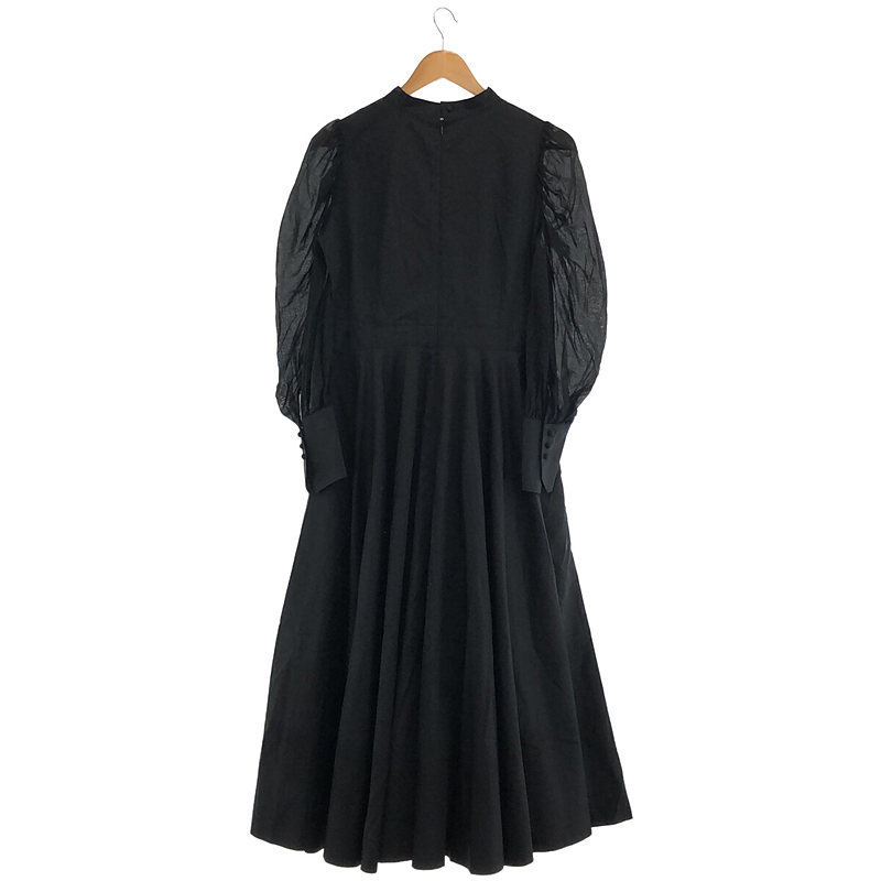 foufou / フーフー THE DRESS #37 black sheer dress ブラックシアードレス ワンピース