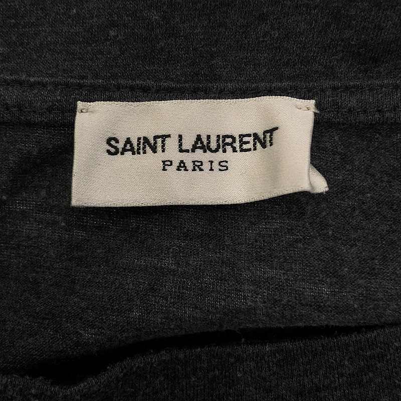 SAINT LAURENT PARIS / サンローランパリ フロントロゴ クルーネック Tシャツ カットソー