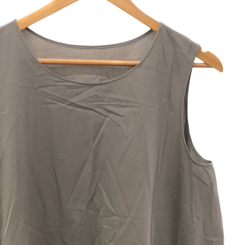 GALERIE VIE / ギャルリーヴィー コンパクトコットンツイル ノースリーブマキシワンピース