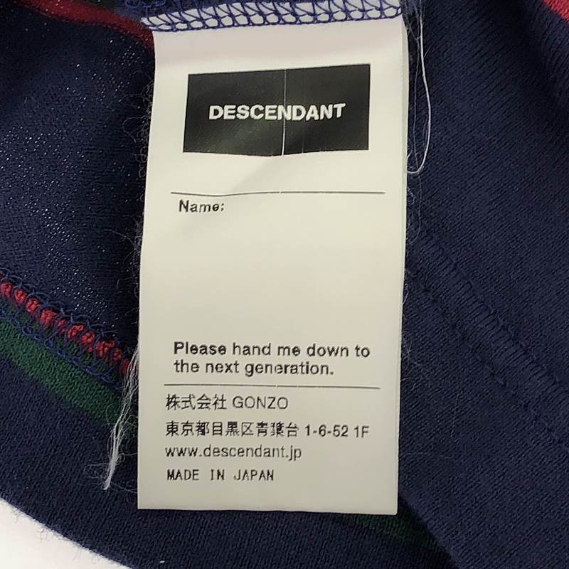 DESCENDANT / ディセンダント border crew neck クルーネックカットソー