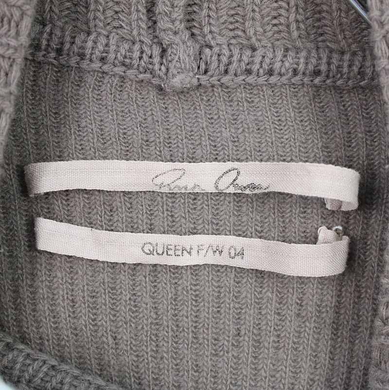 Rick Owens / リックオウエンス QUEEN期 ゲージ切替ドレープモックネックニット