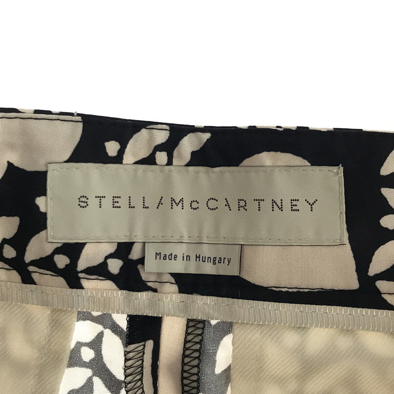 STELLA McCARTNEY / ステラマッカートニー シルク ボタニカル ハート プリント スラックス パンツ