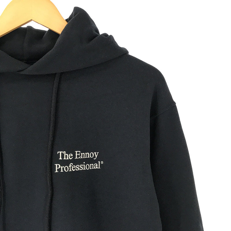 【美品】  The Ennoy Professional / ザ エンノイ プロフェッショナル | 2020AW | ワンポイント刺繡ロゴ コットン スウェット プルオーバー パーカー スタイリスト私物 | S | オリーブ | メンズ