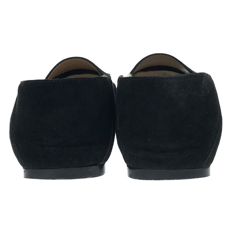 sergio rossi / セルジオロッシ スエード レザー ファー付き ローファー 保存袋有