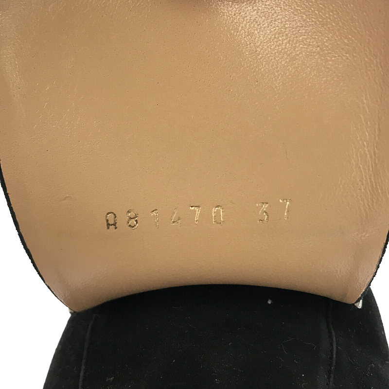 sergio rossi / セルジオロッシ スエード レザー ファー付き ローファー 保存袋有