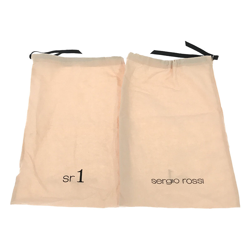 sergio rossi / セルジオロッシ スエード レザー ファー付き ローファー 保存袋有